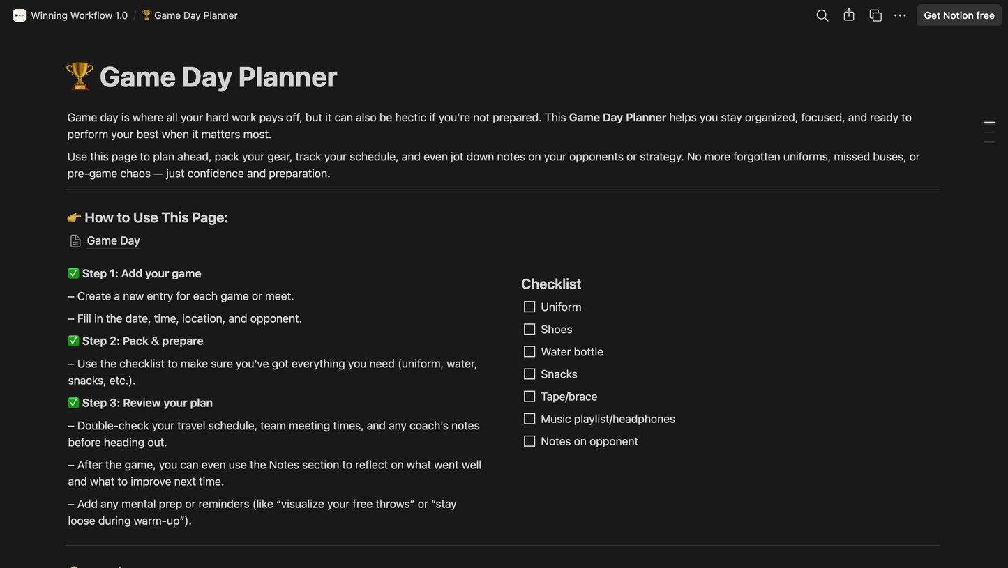 Winning Workflow 1.0