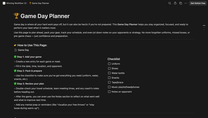 Winning Workflow 1.0